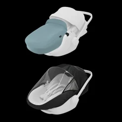 Pacchetti Per Seggiolini Auto*Thule Newborn weather-proof bundle Blu medio