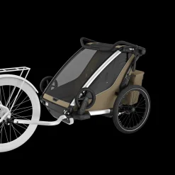 Rimorchi Per Bici Per Bambini|Rimorchi Per Bici Per Bambini*Thule Chariot Cross 2 double Cachi sbiadito