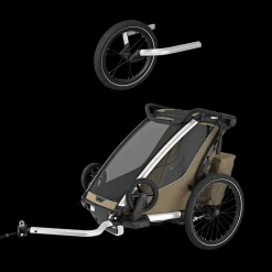 Pacchetti Rimorchio Per Bici|Pacchetti Rimorchio Per Bici*Thule Chariot Cross 2 single jogging Bundle Cachi sbiadito