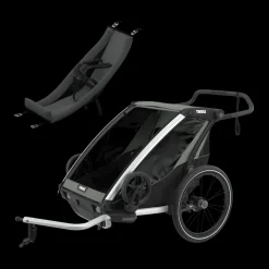 Pacchetti Rimorchio Per Bici|Pacchetti Rimorchio Per Bici*Thule Chariot Lite double infant bundle Agave