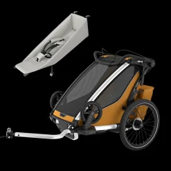 Pacchetti Rimorchio Per Bici|Pacchetti Rimorchio Per Bici*Thule Chariot Sport 2 single infant bundle Natural gold