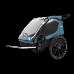 Rimorchi Per Cane|Rimorchi Per Bici Per Cani*Thule Courier dog trailer bundle Blu egeo
