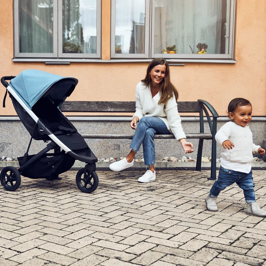 Passeggini Compatti*Thule Spring Beige morbido su nero