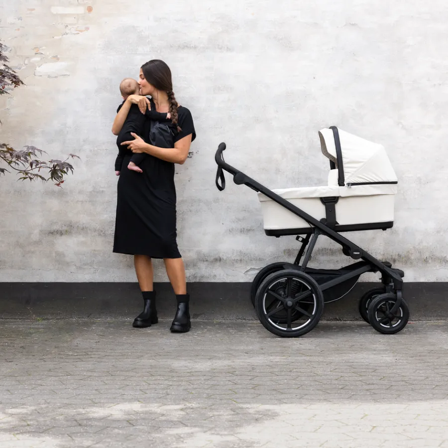 Pacchetti Passeggino*Thule Urban Glide 4-wheel baby bundle Beige morbido su nero
