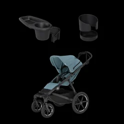 Pacchetti Passeggino*Thule Urban Glide 4-wheel single essentials bundle blu medio su nero