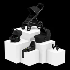 Pacchetti Per Seggiolini Auto*Thule Urban Glide 4-wheel travel system bundle Nero su nero